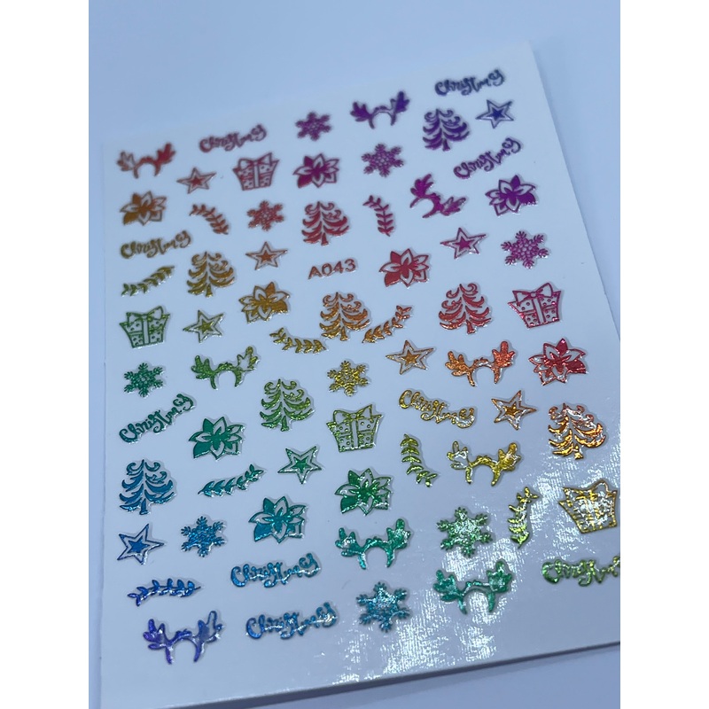 Christmas Metallic Stickers 3