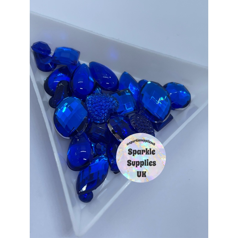 Sapphire Acrylic Gem Mix