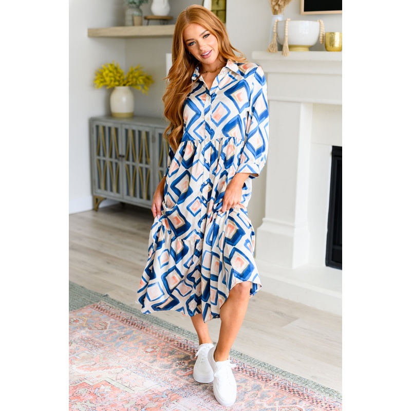 Sweet Company Collared Shirtdress