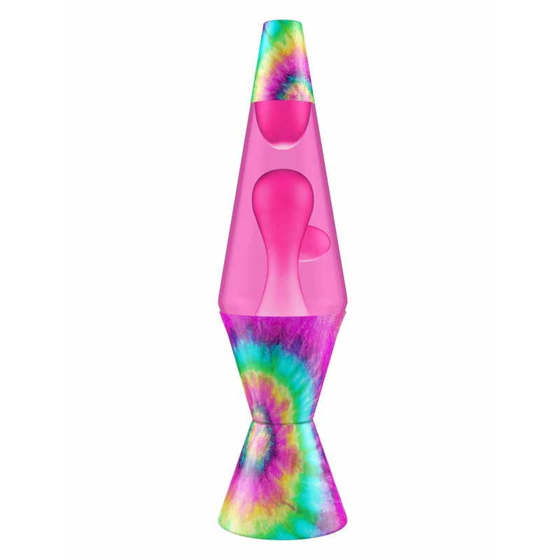 14.5 Pink Spiral Tie-Dye Lava Lamp