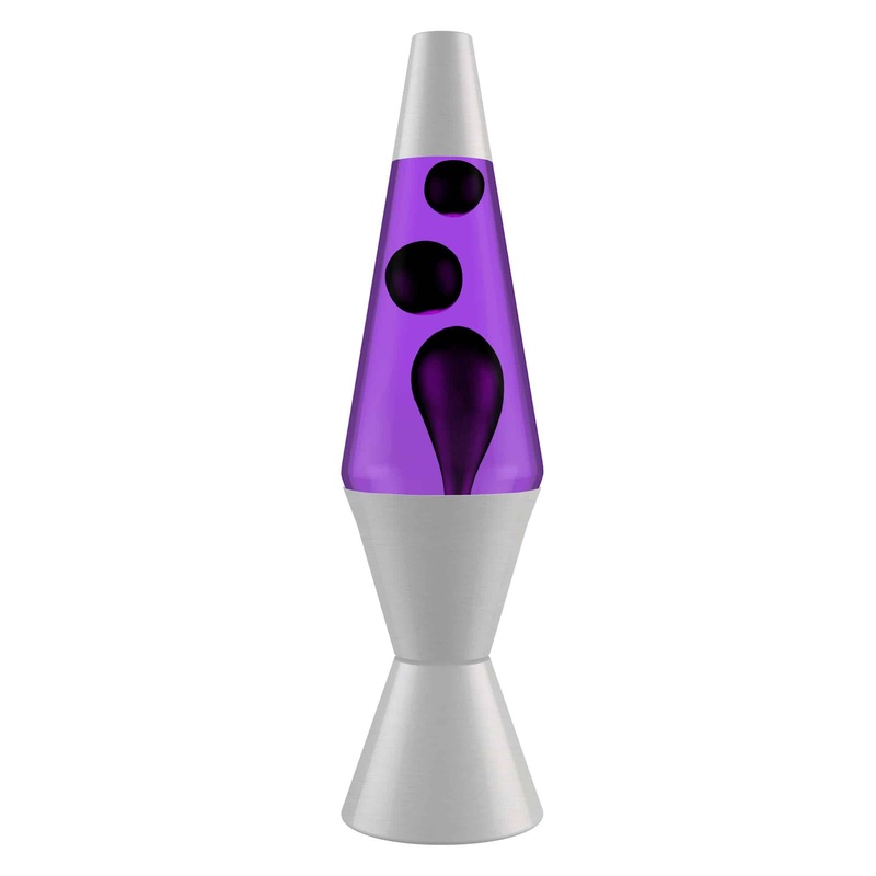 14.5 Purple Liquid with Aluminum Base Lava Lamp